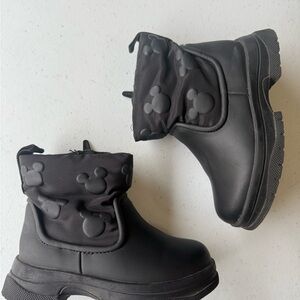 Zara Mickey Black Kids Boots